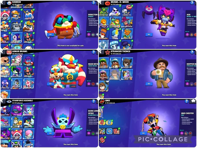 BS887//Trophies 69214 Brawlers 101 Primes 38 FURIUOS + RONIN THOR + CLOCKWORK NIAN NITA + DIRECTOR 370 SKINS + 80 x 11