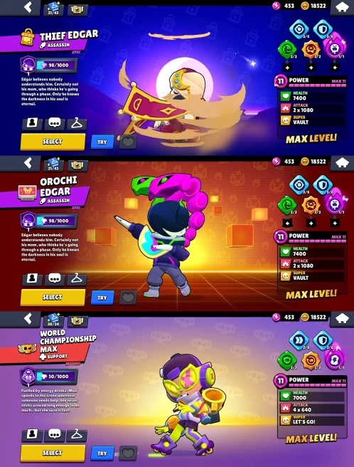 BS897//76K 20 BP SKINS 102/102 370 SKINS~38k 100 GEMS, 80K BLINGS