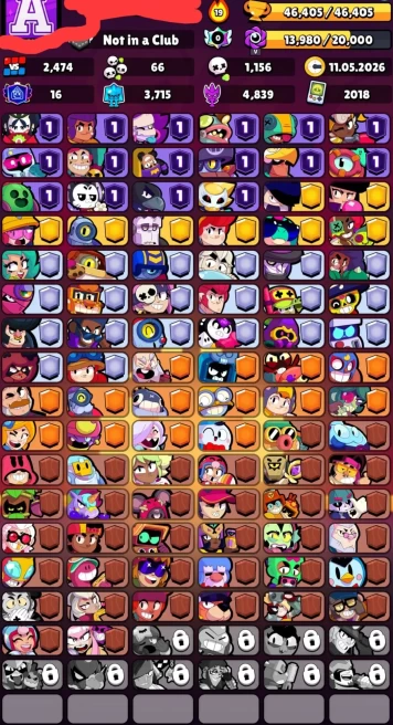 BS899//46.5K 92/1O2 195 SKINS 18k Gems