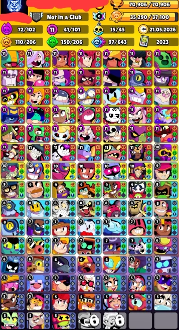BS901//71K 2 BP+, 4 BP 101/102 350 SKINS 35k gems 36 11-lvl HYPER