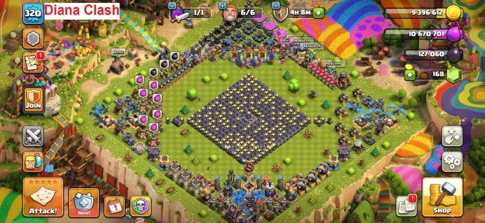 TH18-XP320-50% off Supercell Store -10 Epic Max Equipment-1 Skin Map-152 Max Wall-4 Hero Max-14 Hero Skins-4567 War Star-Lifetime Warranty
