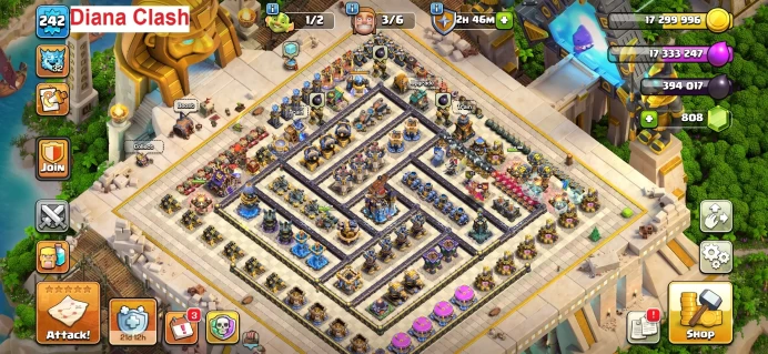 TH18-XP242-6 Hero Max- 60% off Supercell Shop- 1 Skin Map- 214 Max Walls- 1 Max Builder Apprentice- India Location- 15 Hero Skins- 6 Epic Max 