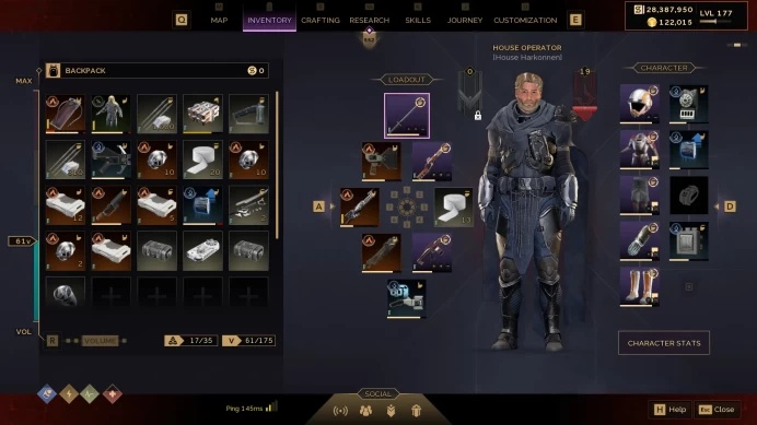 ENDGAME Boss Killer【177 Lvl】(T6) 5 Grade Weapon/ Armor 4 Grade】61/118 Plastanium Schematics 】House Harkonnen- 19 lvl