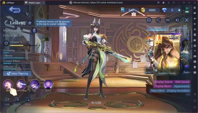 Global|Hero 108|Skin 211|Sandrio Floryn|CC NataliaLuckybox Estes,Change|Valentine Claude|ONIC PH Joy|More Check SS ML1978B