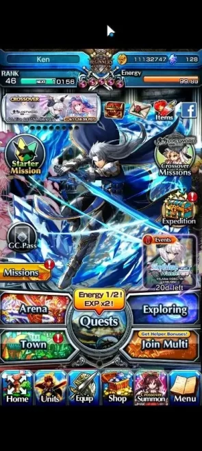 Global|Rank 46|21 Ascend (Paladin Roy,Summer Miyu,War Hero Fen,Chloe,Madoka,Rin&Luvia,Etc)|Lpot 253+128 CC| Check SS (GS2571)