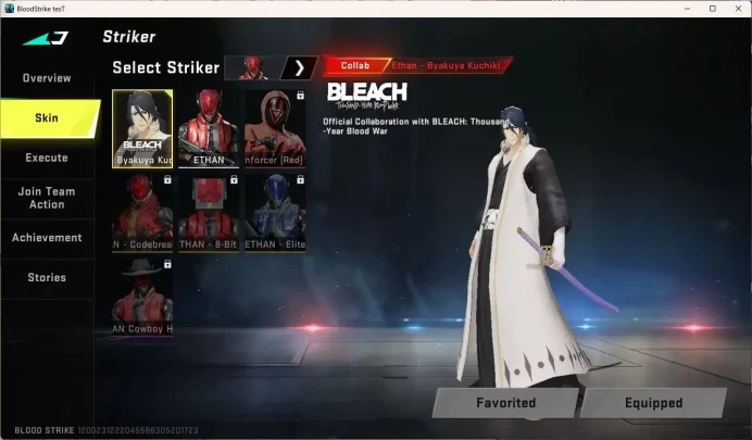 ASIA | BLEACH Byakuya Kuchiki Striker|Ultra QBZ95 Gun|3 Legendary Guns|4 BLEACH Chests|1 Epic Item|1 Rare|More Check SS BS914B