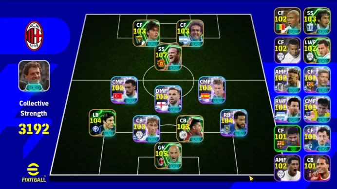 Android | power 3192 | rooney epic, Abbiati epic, Neymar show, batistuta epic, reece james show, |2026| detail check SS EFB922B