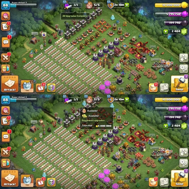SA- PREMIUM TH11 FULL MAX | NOTHING LEFT | 2400 GEMS | BLACKSMITH 7 EPIC EQUIPMENT | FULL ACCESS