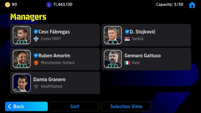 ANDROID|PW3187 | sesko showtime,zico blitz epicdb, de jong showtime,joey palupessy Coach amorim,gattuso,amorim EFB969B