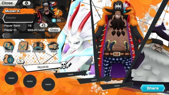 Global |6 EX |T4E Marshall D. Teach Lv82,T5E St. Jaygarcia Saturn Lv81,BP Kuzan, Etc |Rank 16 |Bandai |(OPBR2370)