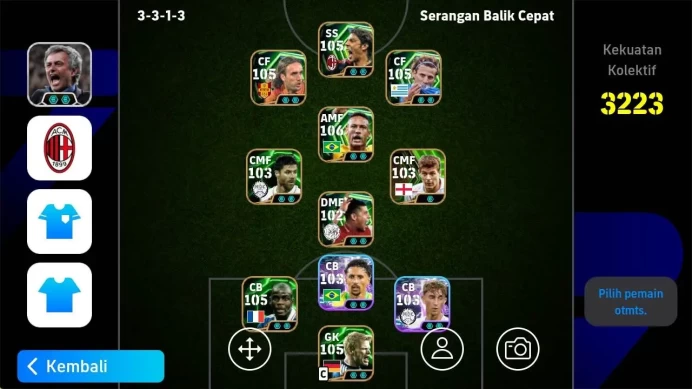 ANDROID|PW 3223|old acc Batistuta epc, Neymar brazil, rooney epc, forlan epc, thuram epc, rui costa epc, Abbiati epc EFB1019B