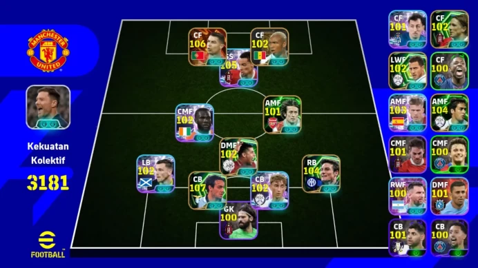Power 3181 | ronaldo bigtime,ekitike show,zanetti epicdb,alessandro epicdb coach xabi alonso EFB1029B