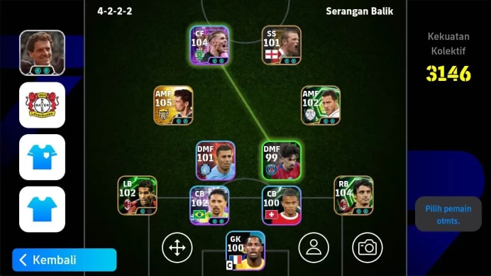 ANDROID|PW 3146, Roberto baggio PES, Massimo Oddo epic, viktor gyokeres show, serginho epic EFB1051B