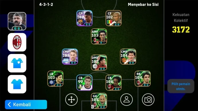 Power 3172, Alessandro nesta epic, Bryan Robson epic, Masimo oddo epic, Abbiati epic, Donadoni epic, M rashford show, EFB1058B