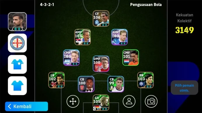 ANDROID|PW 3149, D stojkovic epic, Carlos teves legend, Zanetti epic, Mac Allister show, Frank Lampard big time old EFB1091B