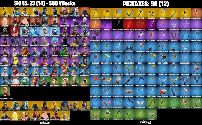[PC/PSN/XBOX] 73 skins | Gold Midas | Fixer | Subzero Cryptic | Cloud Striker | Royale Bomber | Sultura | Vivi Chroma LKK353