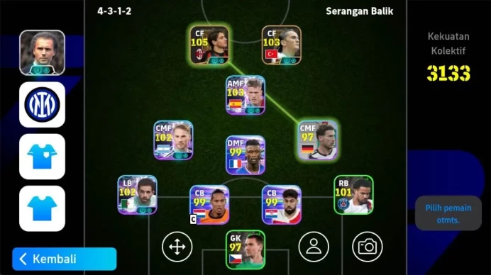 ANDROID|PW 3133, Alexandre Pato legend, Mac Allister show, M rashford SHW, Rayan A nouri Show, T santi legend Turkey EFB1093B