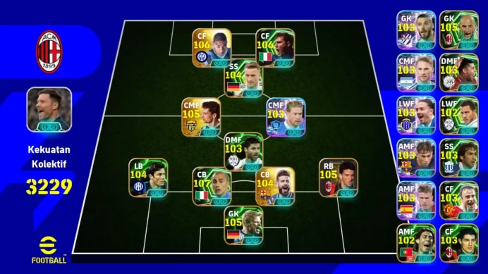 Android|Pw 3229|cannavaro epic,baggio epic,andriano epic,vieri epic abbiati epic,pannuci epic,pique epic,|Th 2026|EFB1096B