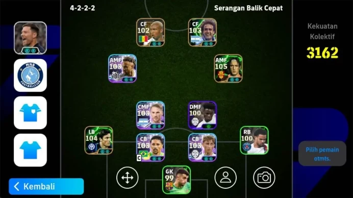 ANDROID|PW 3162, Totti epic, Zanetti epic, Mac Allister SHW, Marquinhos SHW, Neymar SHW, Batistuta epc, Joelinton SHW EFB1097B