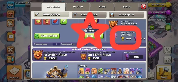 Th_18(XP 282)(RANK 311) (EVERYTHINGS FULL MAX)(ALL EPIC MAX)(24 SKIN HERO &4 SKIN MAP )(DEF & TROP MAX)(LIFTIME WARANTY)