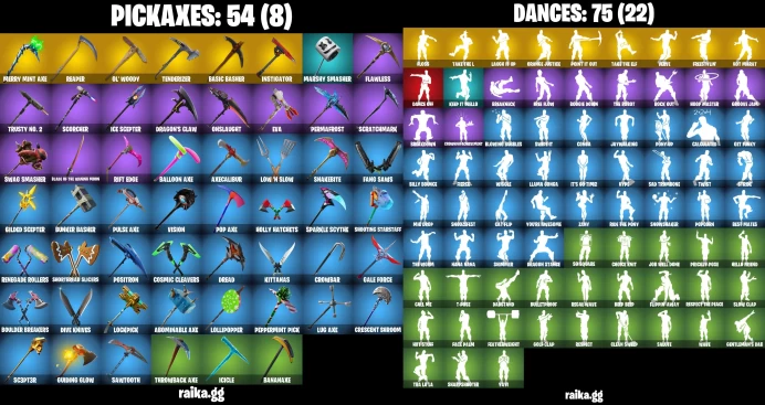 [PC/PSN] 75 skins | Travis Scott +Floss | The Reaper | Blue Squire | Royale Knight |  | Mako | Take The L	MSS41