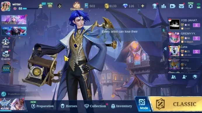 Hero 122|Skin 256|116 Dm|Legend Layla,Allstar Moskov,Naruto Gusion,Seasons Miya,Kof Karina,CC Nata,Lbox Chou|CheckSS(MLBB2225)