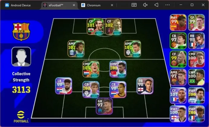 ANDROID|PW 3113|Wesley Sneijder epic,Huijsen showtime,Doue showtime,Dirk Kuijt epic,Raul epic,Bale epic,etc|check SS|EFB1128B