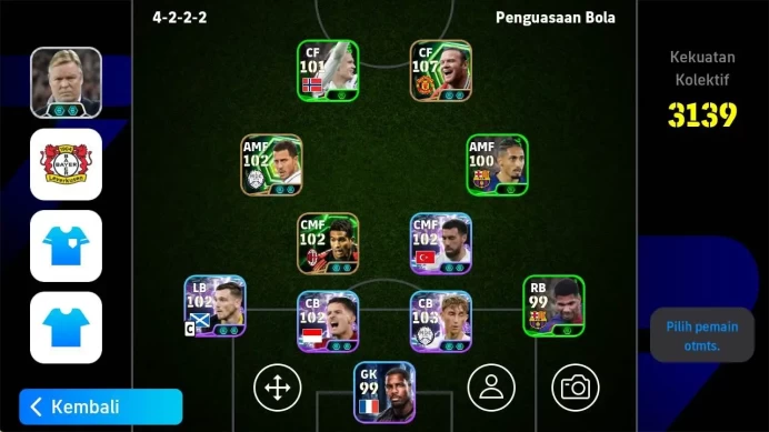 ANDROID|PW 3139, Wayne rooney epic, Juustin hubner show, Dean huljen show, serginho epic, detail check SS EFB1141B