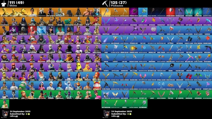 [PC/PSN/XBOX] 111 skins | Leviathan Axe | Jules | Aura | Dynamo | Star Wand | Mandalorian | Get Griddy	MSS46