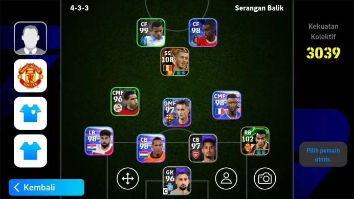 ANDROID|PW 3039, Eden Hazard blitz new, Cafu epic, Messi. check SS EFB1168B