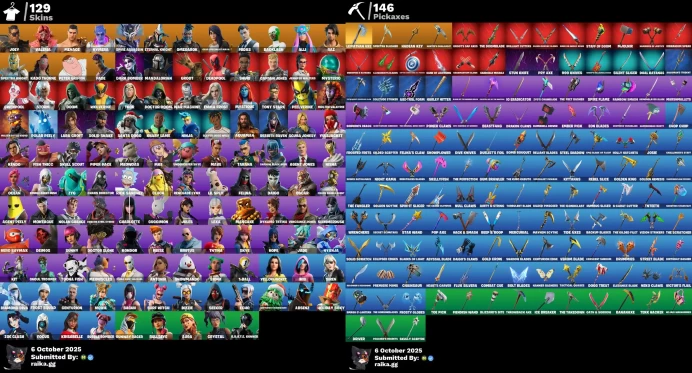 [PC/XBOX] 129 skins | Leviathan Axe | Jules | Aura | Go Mufasa | Lara Croft | Ghoul Trooper | Tony Stark	MSS47