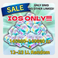  [IOS ONLY][Global][145000~149000 CC]+[12~23 LF]+[5000+ENE]+[999+Erasers]-Level.160+BandaiID -Instant Delivery,no need to wait!