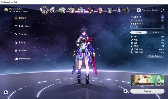 [ASIA] TL 61 | 6 Limit | Seele | Ashveil | HuoHuo | Silver Wolf | Kafka | Kaiizo MC | Detail Cek SS | HSR393B