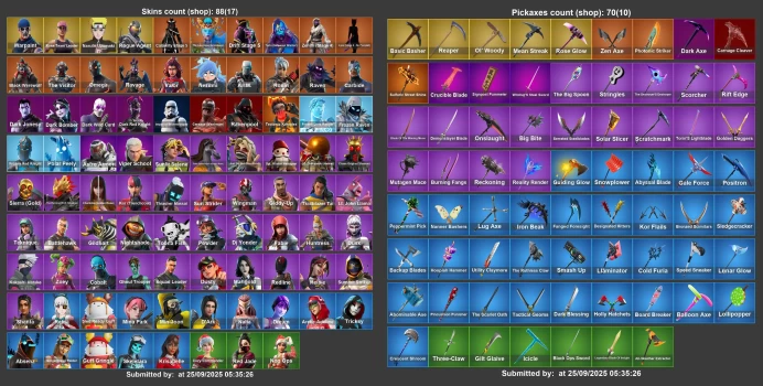 [PC/PSN/XBOX] 88 skins | OG STW | Naruto Uzumaki | Rogue Agent | Kakashi | Omega |	MSS58