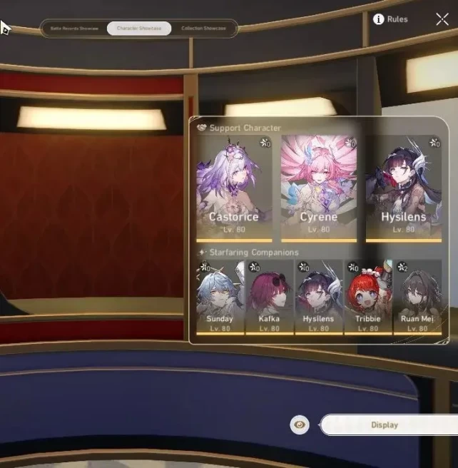 Asia|TL 70|Acheron,Erudition PremTeam|27 Limited|[Firefly,Feixiao,Robin,Acheron,Casto]+Sign,Cyrene,Tribbie,Etc|CheckSS(HSR7141)