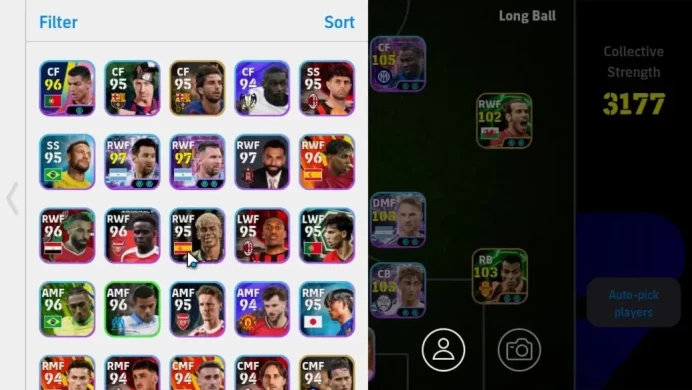 Android|Show Time Marcus Thuram,Epic Blitz Bale,Ronaldinho,Cafu,Cacares|Manager Beckenbauer|PES2026|TakeMail|EF1770