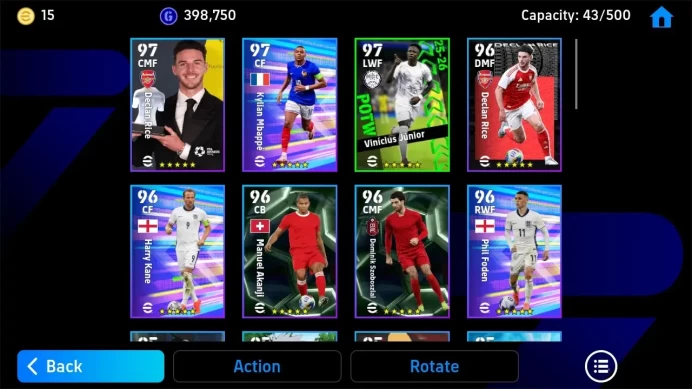 ANDROID|PW 3150|Jude Bellingham ST,Johan Cruyff Epic,Clarence Seedorf Epic,Huijsen,Olise,Hazard,Etc|2026|EFB1392B