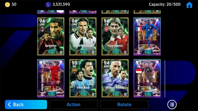 ANDROID|PW 3184|Pepe epic,Rooney epic,platini tsubasa,cannavaro,oliver kahn,KDB,Rijkaard,Hazard,etc|2026|EFB1423B