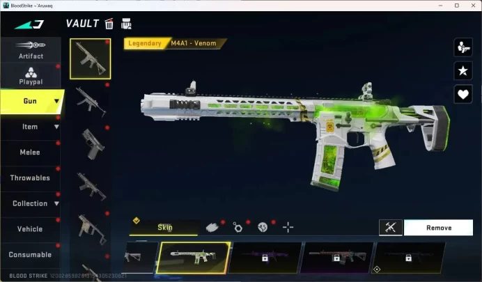 ASIA | Skin Striker Legendary ETHAN Codebreaker | Legendary M4A1 Venom, MP155 Lava, Magnum Ethereal Blue|More Check SS BS992B