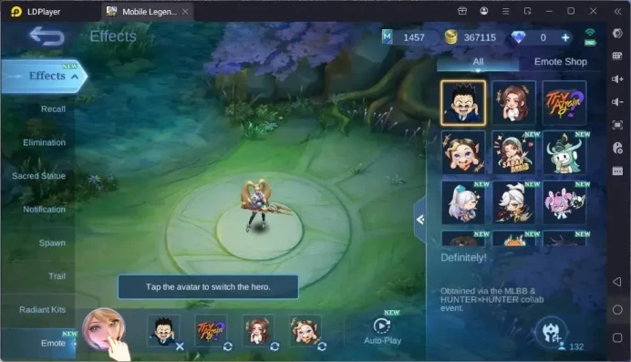 Global|Hero 132|Legend Franco|Collab Xavier+Vale|STUN Selena+Chou|VENOM Hanabi+Selena+Gusion+Grock+Irithel|More Check SS ML1979B