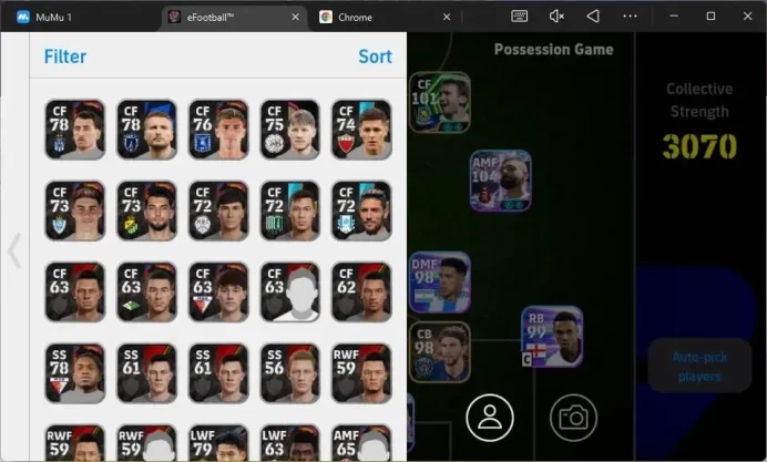 Android|PW 3070|Epic Drogba, Shevchenko|Show Time Garcia,Salah, Messi||2026|Check SS EFB1514B