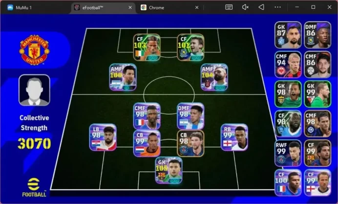 Android|PW 3070|Epic Drogba, Shevchenko|Show Time Garcia,Salah, Messi||2026|Check SS EFB1514B