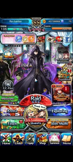 Global|Rank 105|27 Ascend|[Sayaka,Shadow,Beta,Accelerator,Alpha,Friere,Gamagoori,Orvell,Sagara]+TW,etc|Lpot 436|Check SS(GS2214)