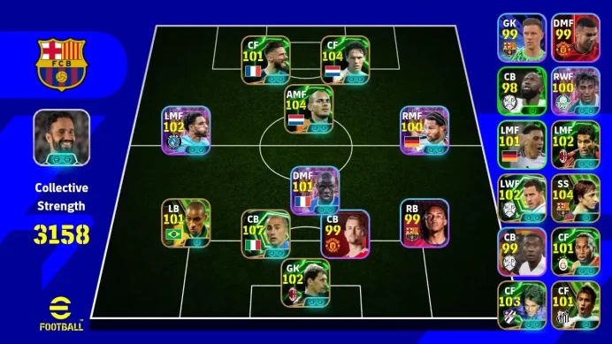 Android Power 3158 | Giroud Epic DB | Sneijder Epic DB | Omar Marmoush Showtime | Cannavaro etc | EFB041B TH2026