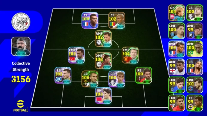 Android|Power 3156 | Yassine Bounou Show Time | Darren Fletcher Epic DB |Chiellini Epic DB | Dean Huijsen ,etc|2026|EFB607B