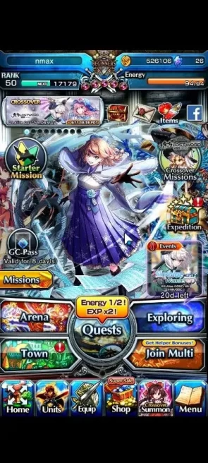 Global|Rank 50|2 Ascend+1 TW( Reimu Hakurei+TW,Selia Sourcecript Witch)|Lpot 71|Check SS(GS2574)
