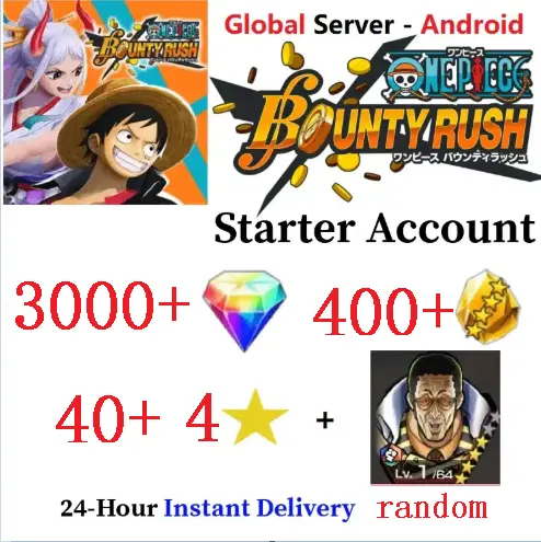 Global Android only 丨 3000+ diamonds დ 400+ gold shards დ random four-star character 40დ 24-hour automatic shipping
