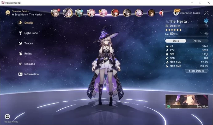 [ASIA] TL 70 | 15 Limit | Toshi | The Herta | Anaxa | Hyacina | Himeko | Castorice | Detail Cek SS | HSR369B