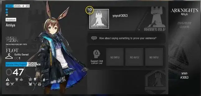 Lv 10|47 Op+1 Outfits|5 6*Op | Skadi,Lappland,Saria,SilverAsh,Gladia,Warfarin |Terminal 11(AK1493)