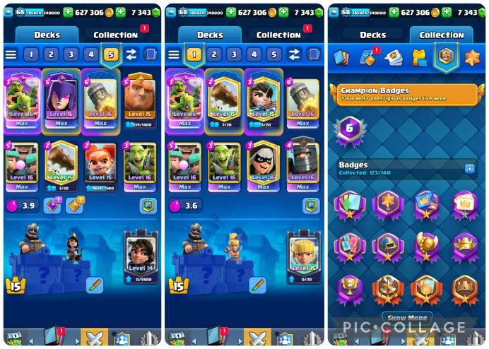 CR411//Arena 28 Level 68 Trophies 11641 Cards 121 Legendary Cards 21 Name change Yes In stock 1 pcs.